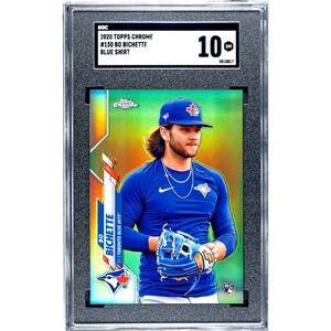 2020 Topps Chrome - Photo Variation Bo Bichette #150 Blue Shirt RC SP SGC 10 GEM